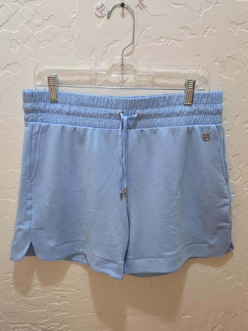 Calvin Klein Light Blue Drawstring Lounge Athletic Shorts